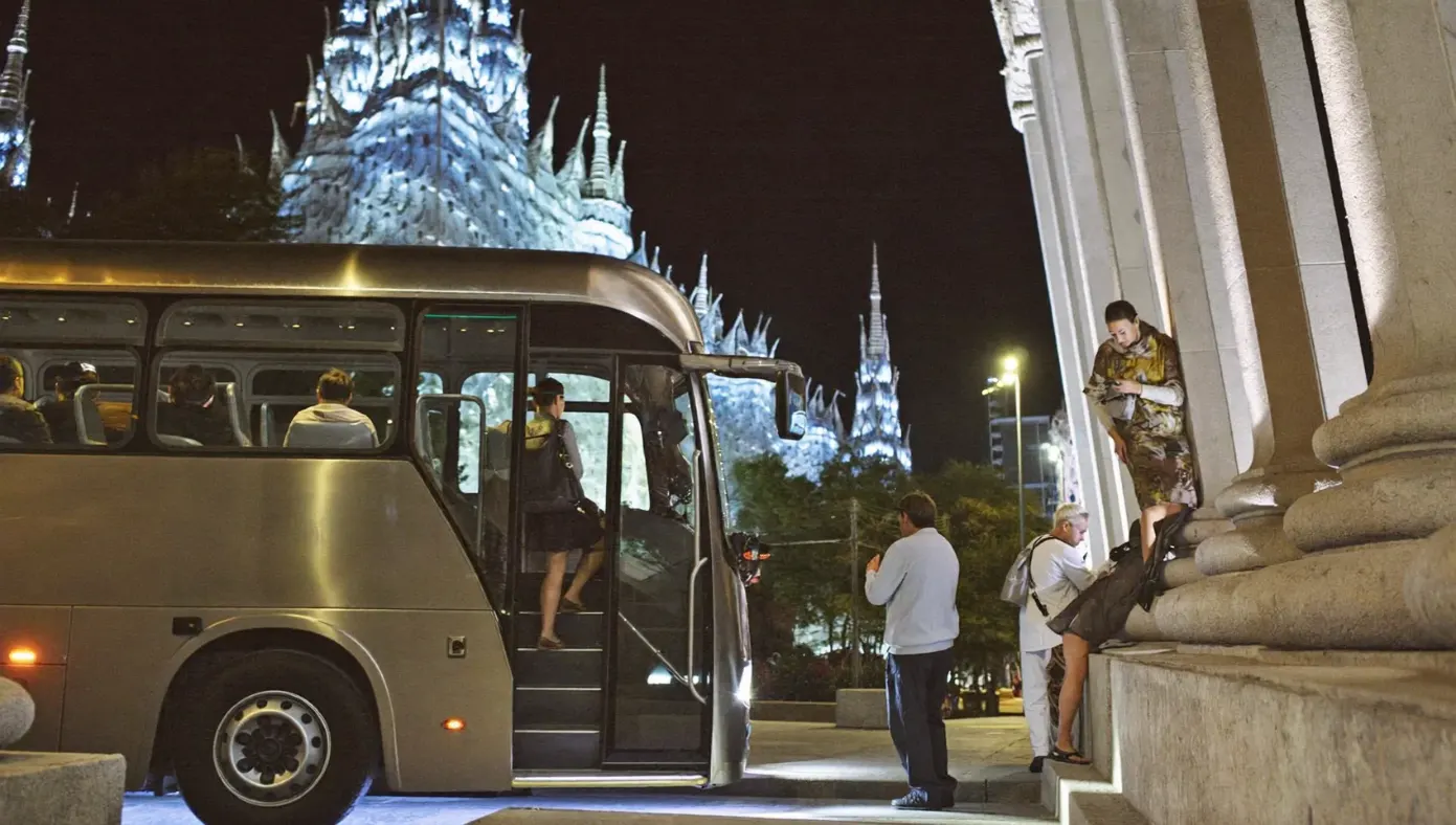 Imagen del tour nocturno por Barcelona